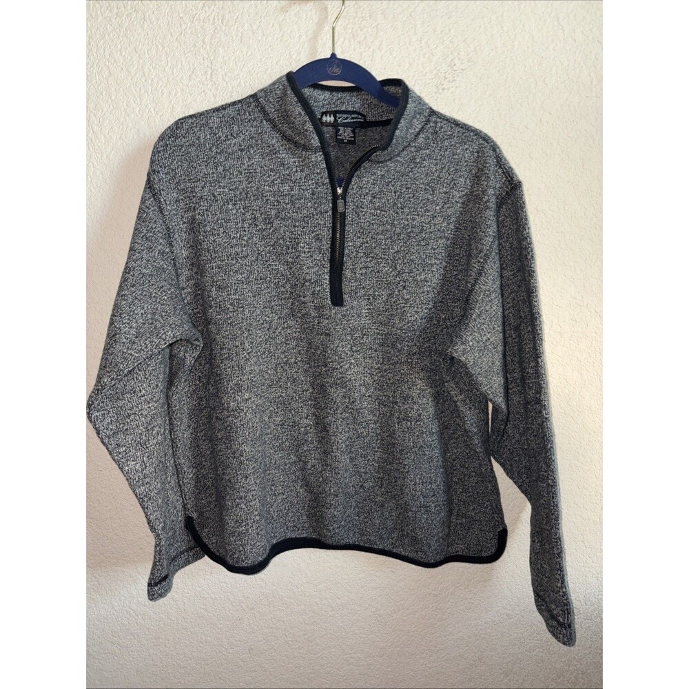 Banana Republic Cabinwear 1/2 Zip Long Sleeve Wool Blend Sweater Gorp L Camping